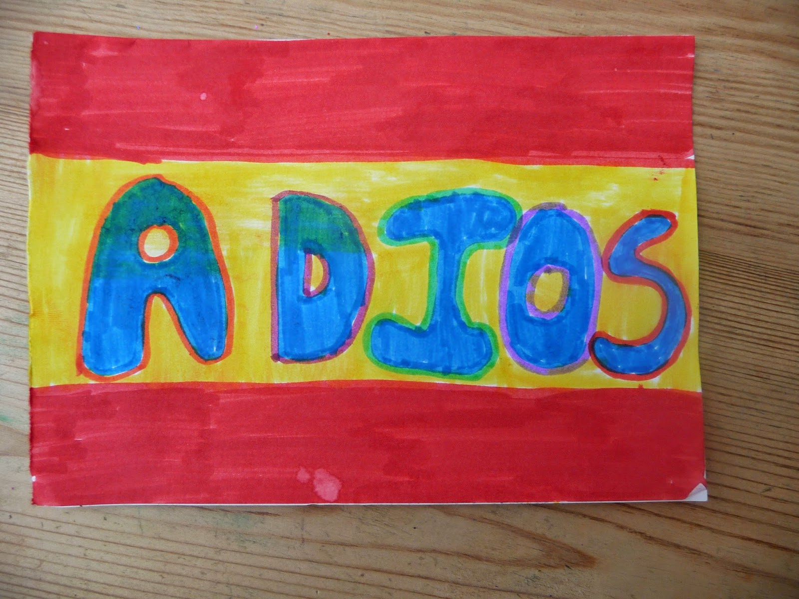 This is how we learn Spanish... Goodbye Year 6!