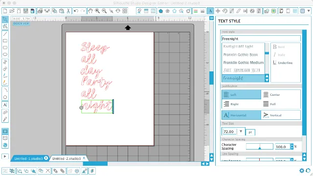 Silhouette Studio, Silhouette tutorial, hand drawn lettering, lettering