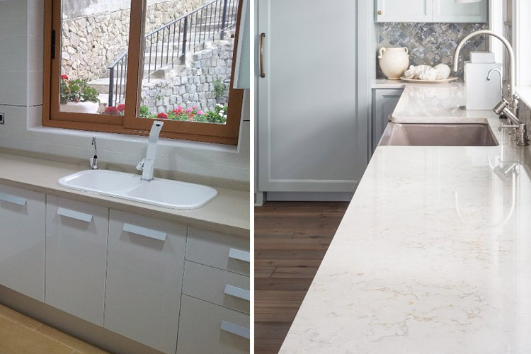 Marzua: Tipos de encimeras de cocina