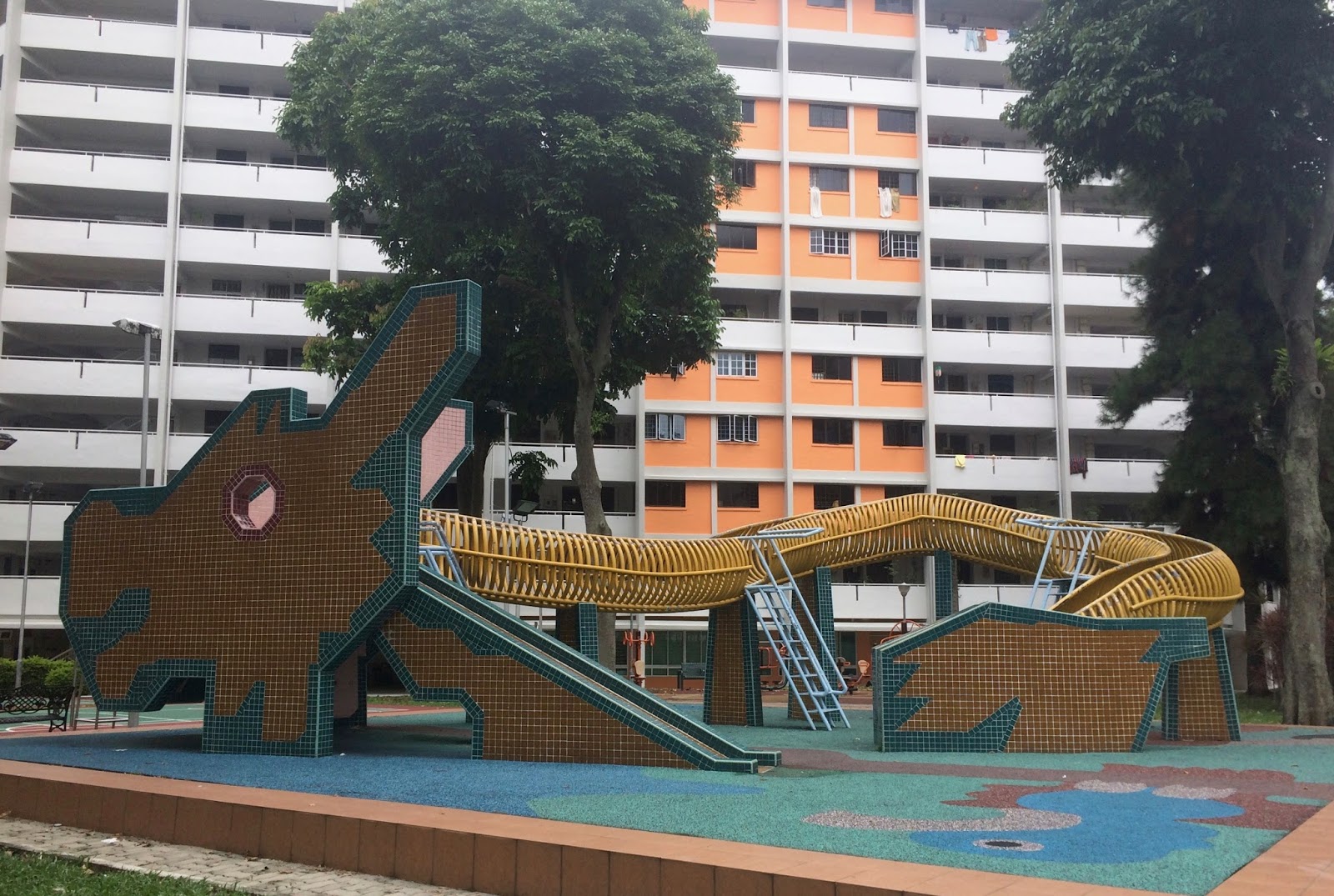 Dragon Playground Ang Mo Kio; Singapore Moonlit
