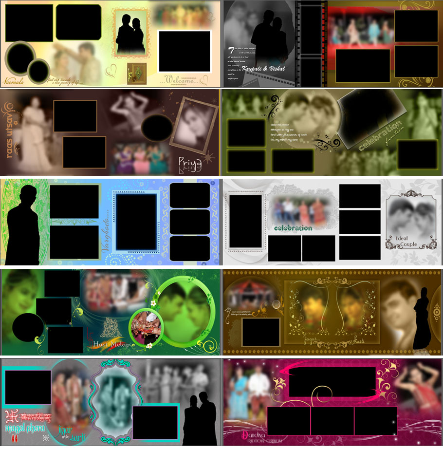 Download Mix 12x30 Creative Wedding Album Psd Files Free Download PSD Mockup Templates