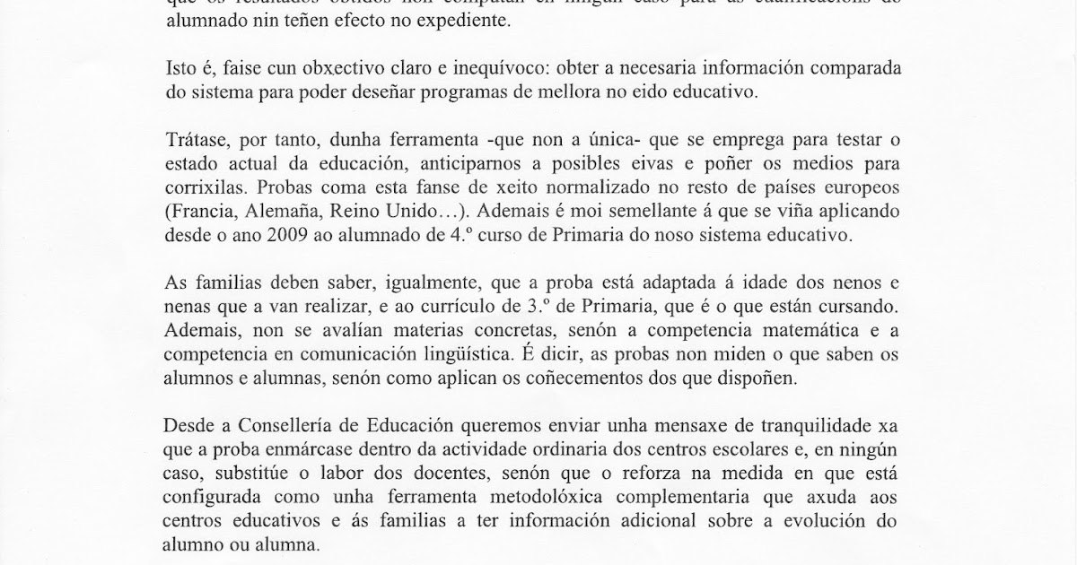 Cpi Cruz Do Sar Aula Virtual APA "As Mariñas": CPI Cruz do Sar :Nota informativa para padres 3º Primaria