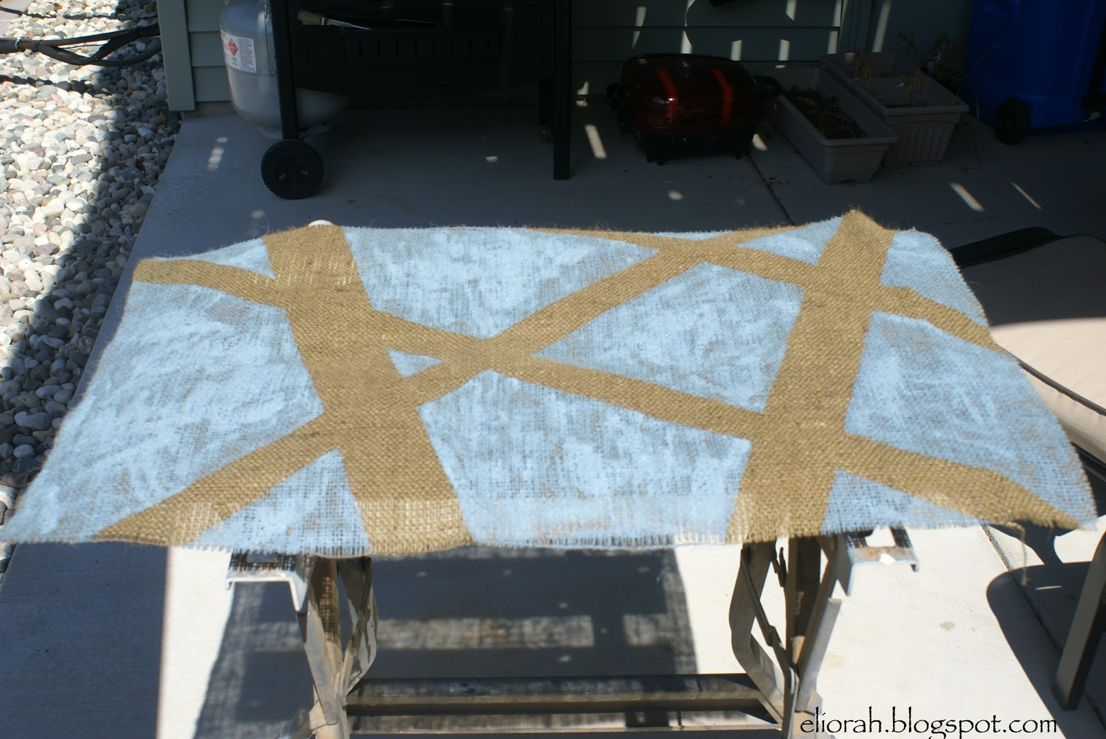 DIY Painting on Burlap