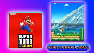 A banner for the review of Super Mario Run - an oficial Nintendo game for Android and iOS tablets and smartphones
