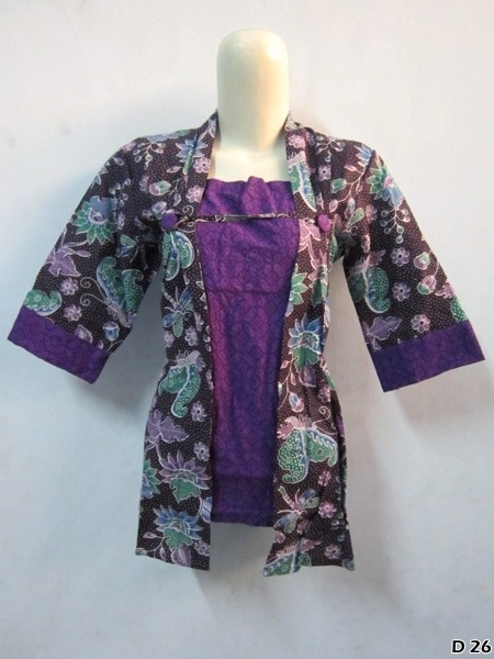 Grosir Batik  Sarimbit Modern  Blus Model  Baju  Kerja Wanita 