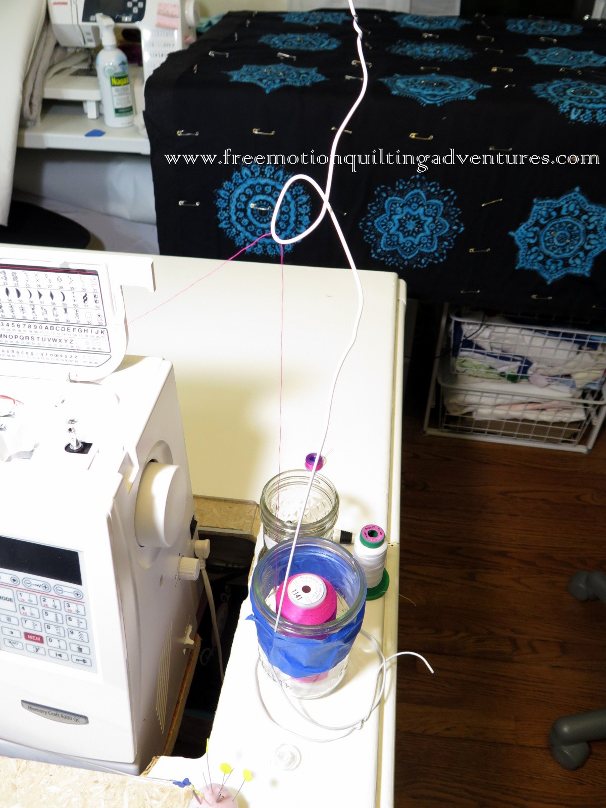 Amy's Free Motion Quilting Adventures: DIY Cone Thread Holder
