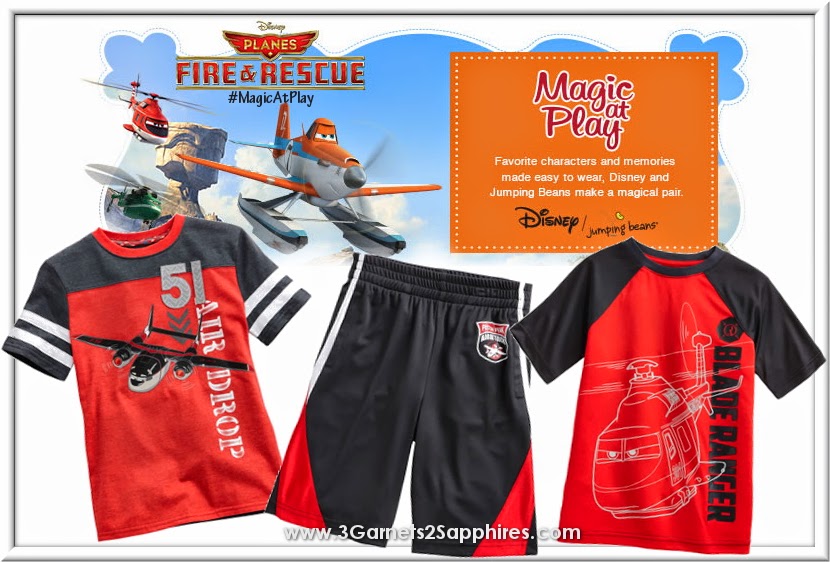 Kohls Disney Jumping Beans Planes Fire and Rescue Boys Summer Fashions #MagicAtPlay