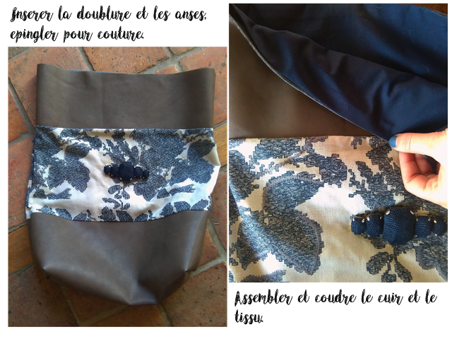 DIY - bag leather - flowers -upcycling - totebag -sac cuir DIY - bag leather - flowers -upcycling - totebag -sac cuir