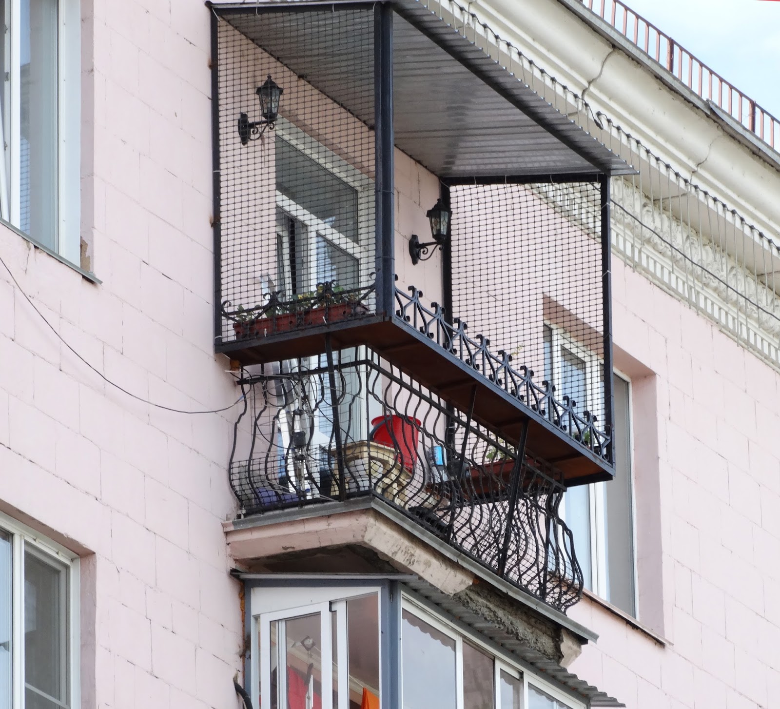 Не Застекленный Балкон Зимой