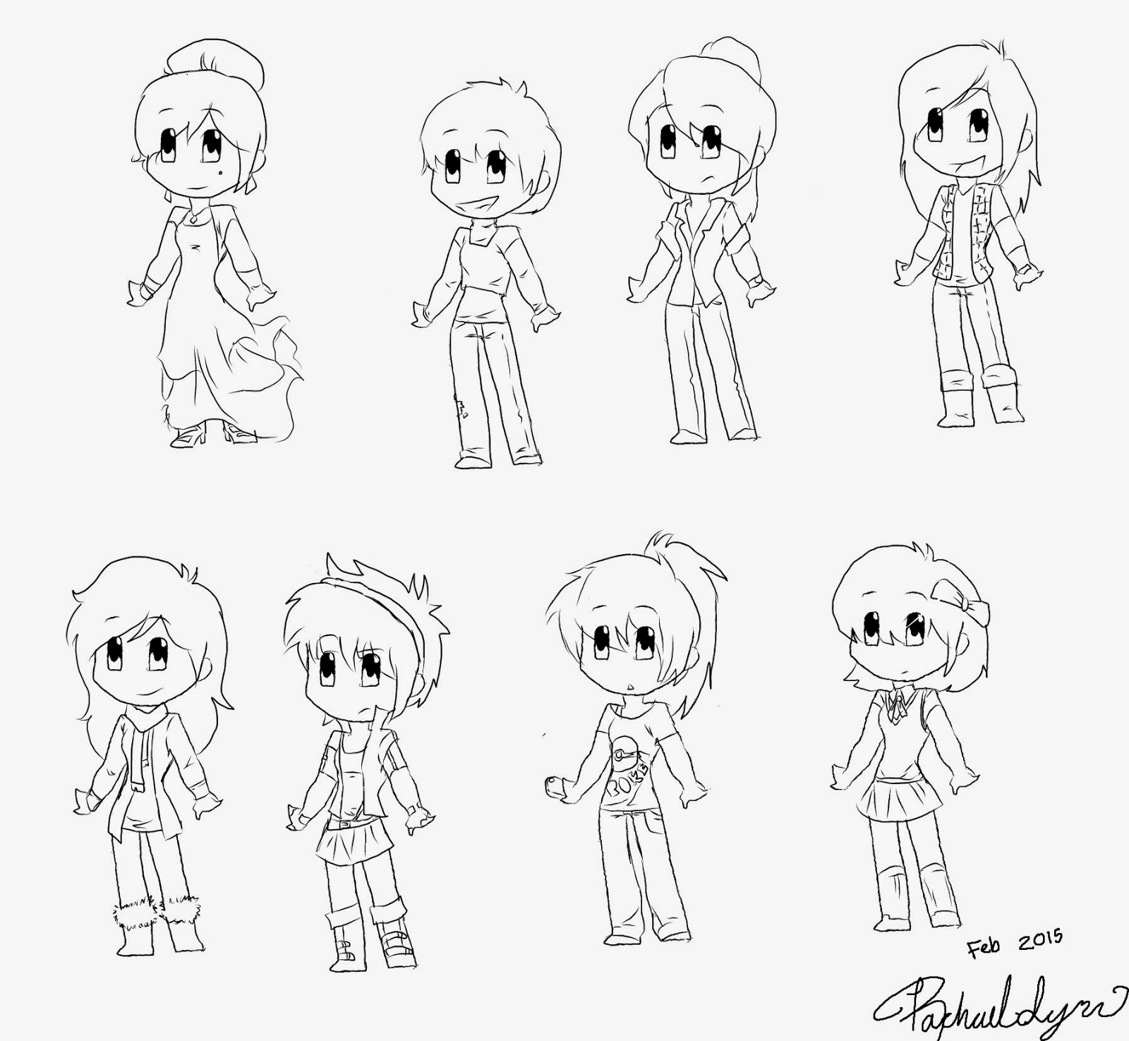 This is a graphic of Vibrant Chibi Style Drawing It's just an image of Vibrant Chibi Style Drawing