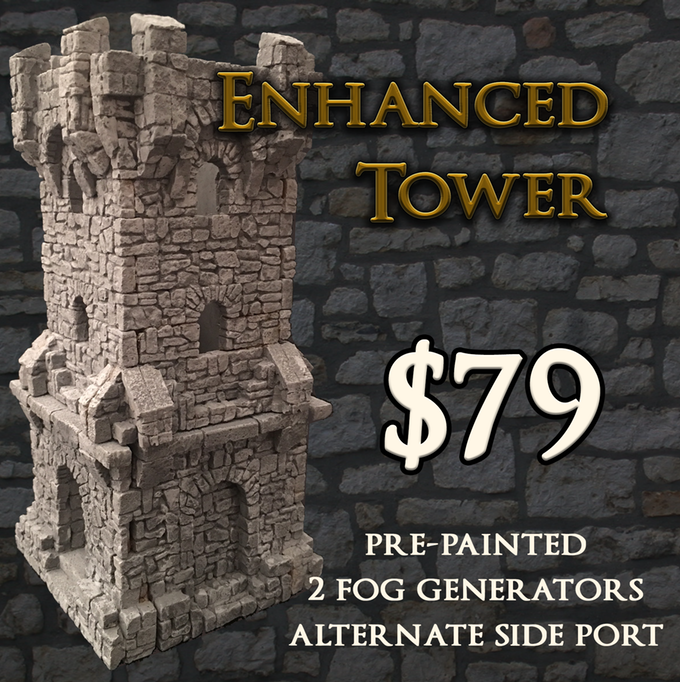 Tenkar's Tavern Kickstarter Fog Dice Tower for Dice Collectors and