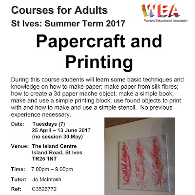 Papercraft and Printing - The Island Centre St Ives