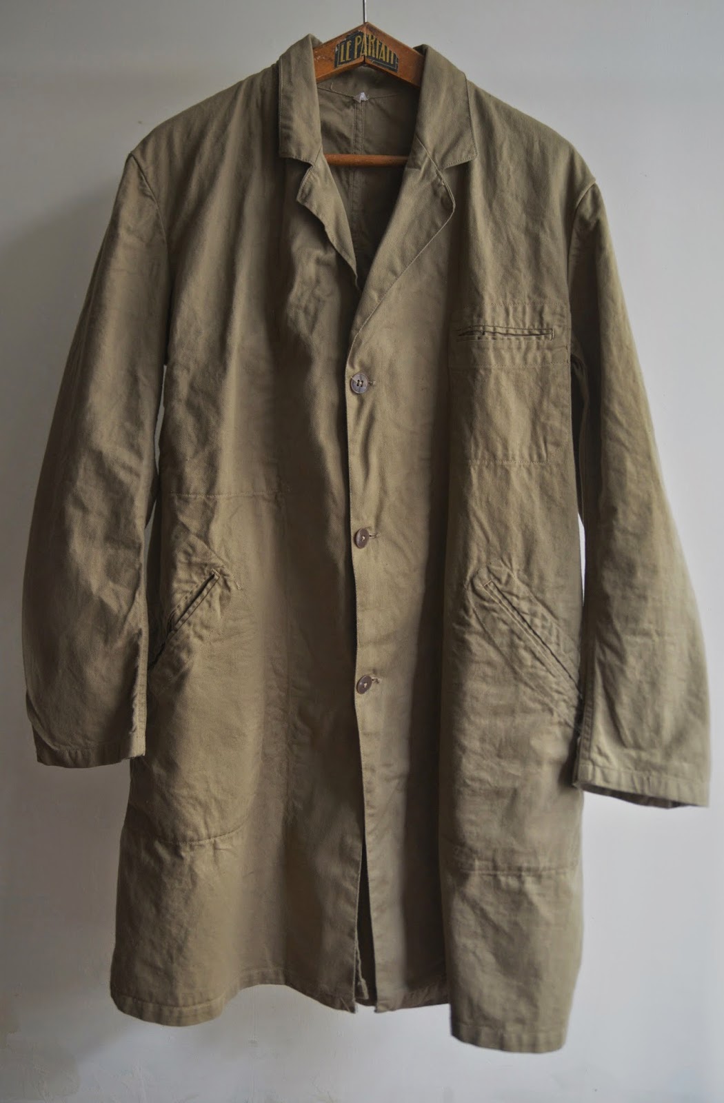 encore: 1950s french work coat au molinel "dead stock"