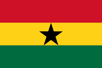 Logo Gambar Bendera Negara Ghana PNG JPG ukuran 400 px