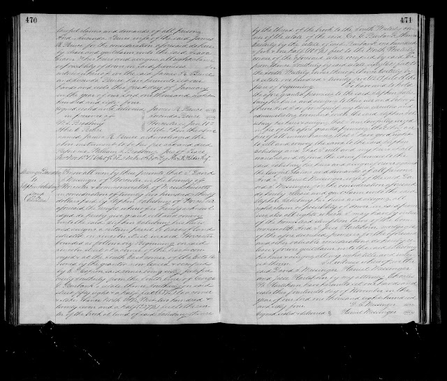 GeneaMusings Amanuensis Monday Post 192 1861 Land Deed of James R