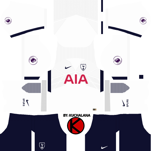 Tottenham Hotspur Kits 2017/2018 - Dream League Soccer