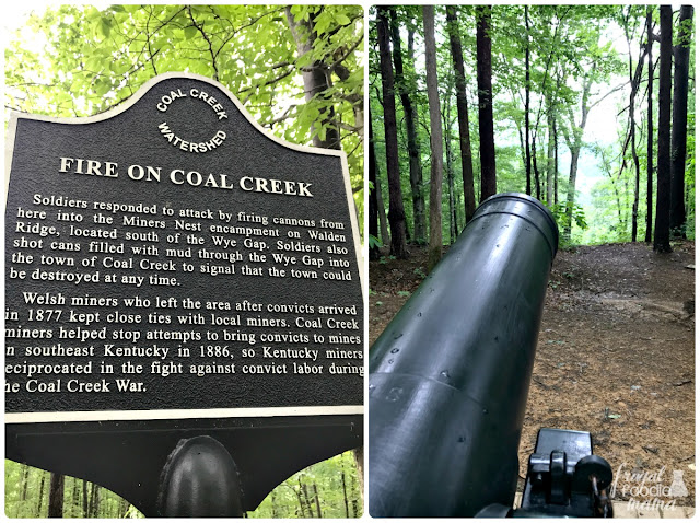 Take the short drive from the Coal Creek Miners Museum to the site of where Fort Anderson once stood on Militia Hill. The soldiers were brought in by the state of Tennessee to restore order & control during the Coal Creek War of 1886.