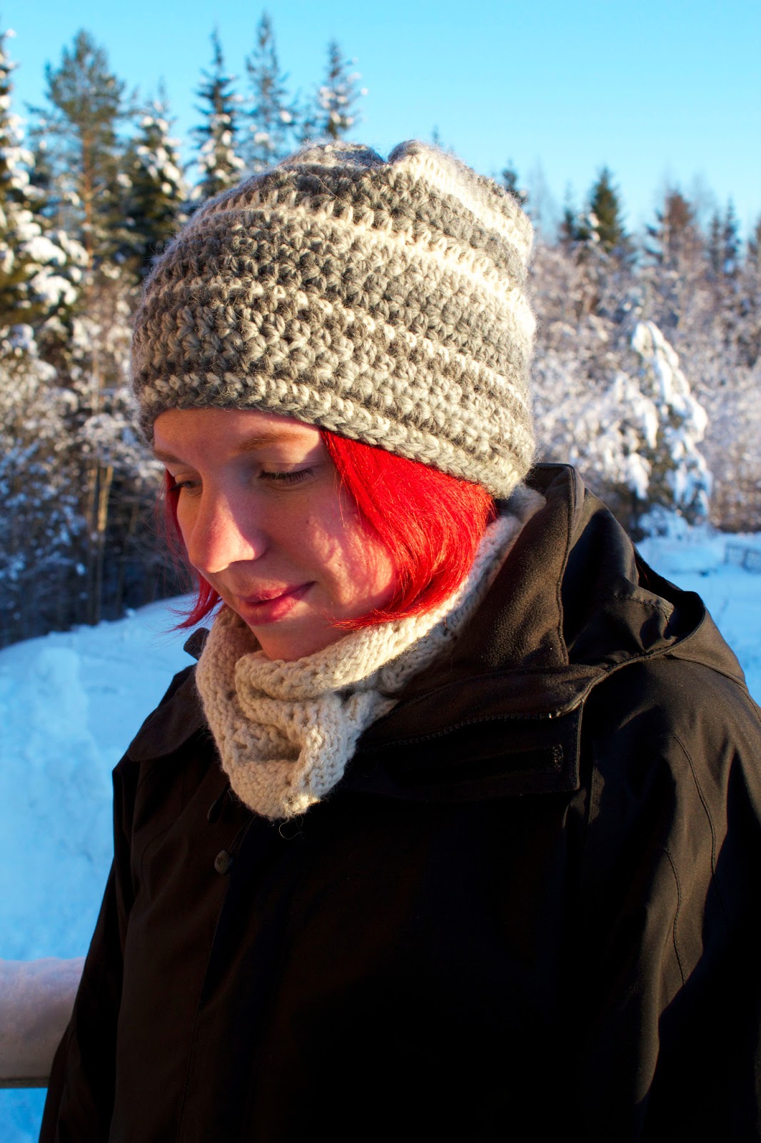 The Wishful Tinker Crochet scrap yarn hat