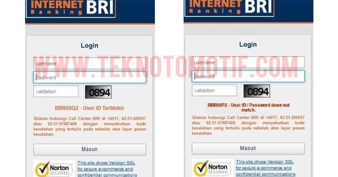 Penyebab Dan Cara Mengatasi Kode Kesalahan Bbr00p2 Bbr00q2 Dan Bbr00c2 Internet Banking Bri Teknotomotif