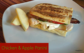 Chicken & Apple Panini--perfect fall time sandwich
