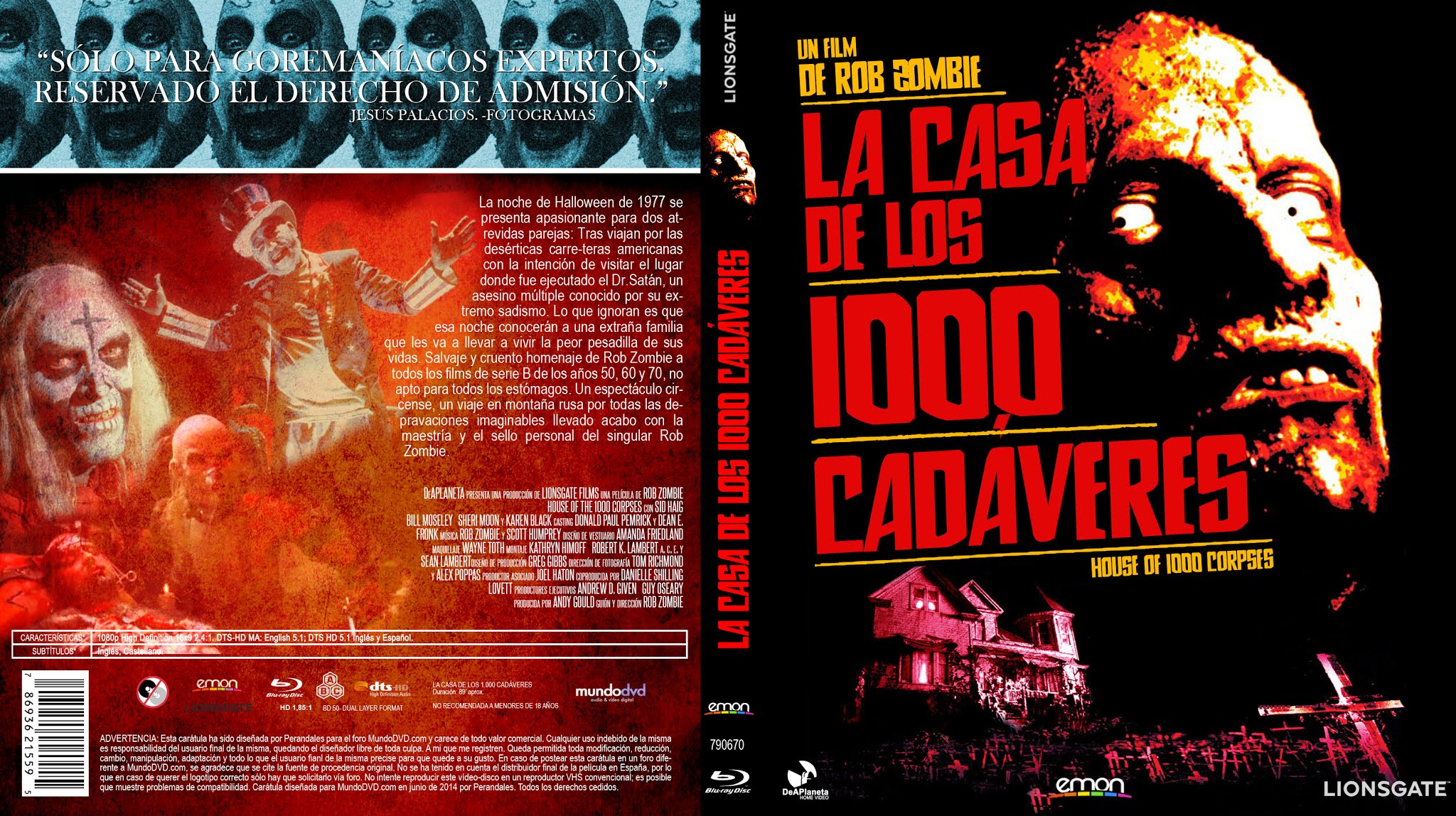 The Horrors of Halloween HOUSE OF 1000 CORPSES (2003) Ads, VHS, DVD