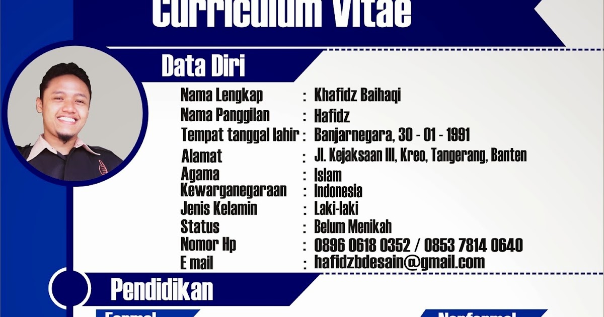 49+ Desain Cv Menarik Gratis - Calon Pekerja