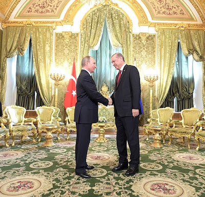 Vladimir Putin, Recep Tayyip Erdogan.