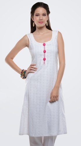 Summer Sleeveless Clothing for Working Girls | White Dress ...