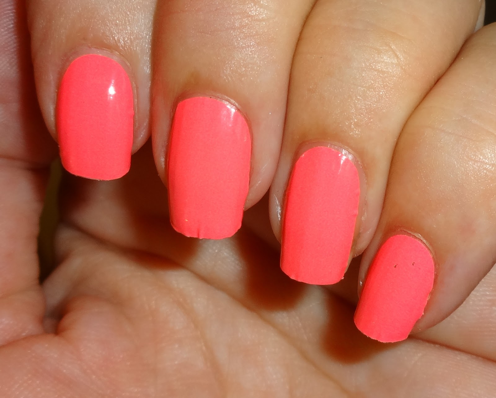 4. Coral and Navy Blue Nails - wide 2