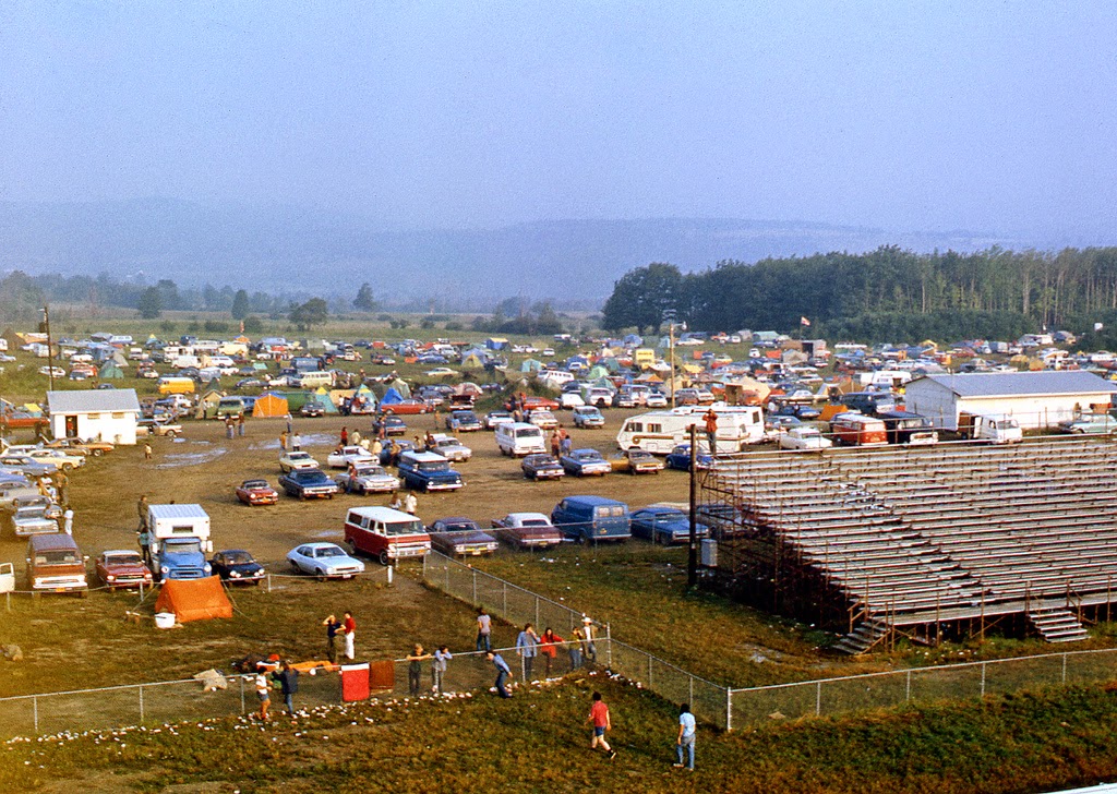 Cool Pictures of Fans at 1973 Summer Jam Rock Festival at Watkins Glen