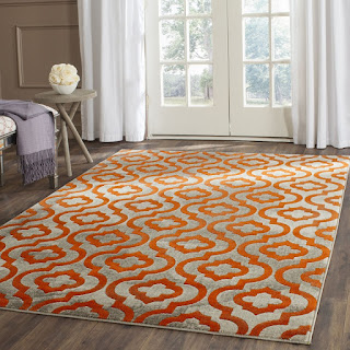 Ideas for Choosing a Living Room Rugs Area to Look Artful 4 orange