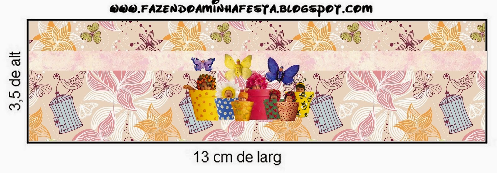 Bebés de Anne Geddes: Etiquetas de Candy bar para Primavera. Etiquetas de Bebés de Anne Geddes para imprimir gratis.