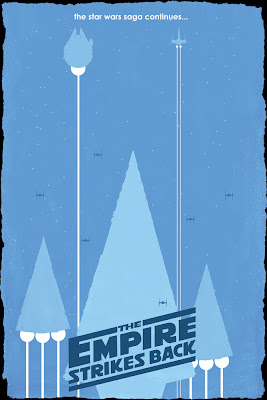 Posters minimalistas de Star Wars y Titanic