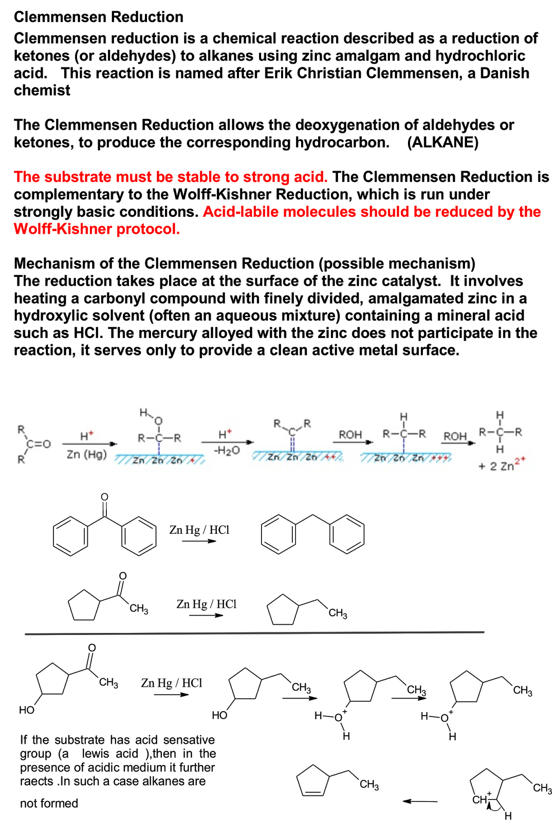 Chemistry World CLEMMENSON REDUCTION chemistry-world-clemmenson-reduction