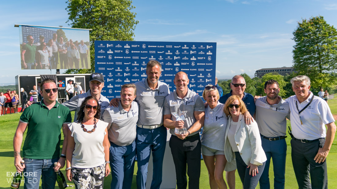 Team England at The Celebrity Cup 2017 with Sponsors