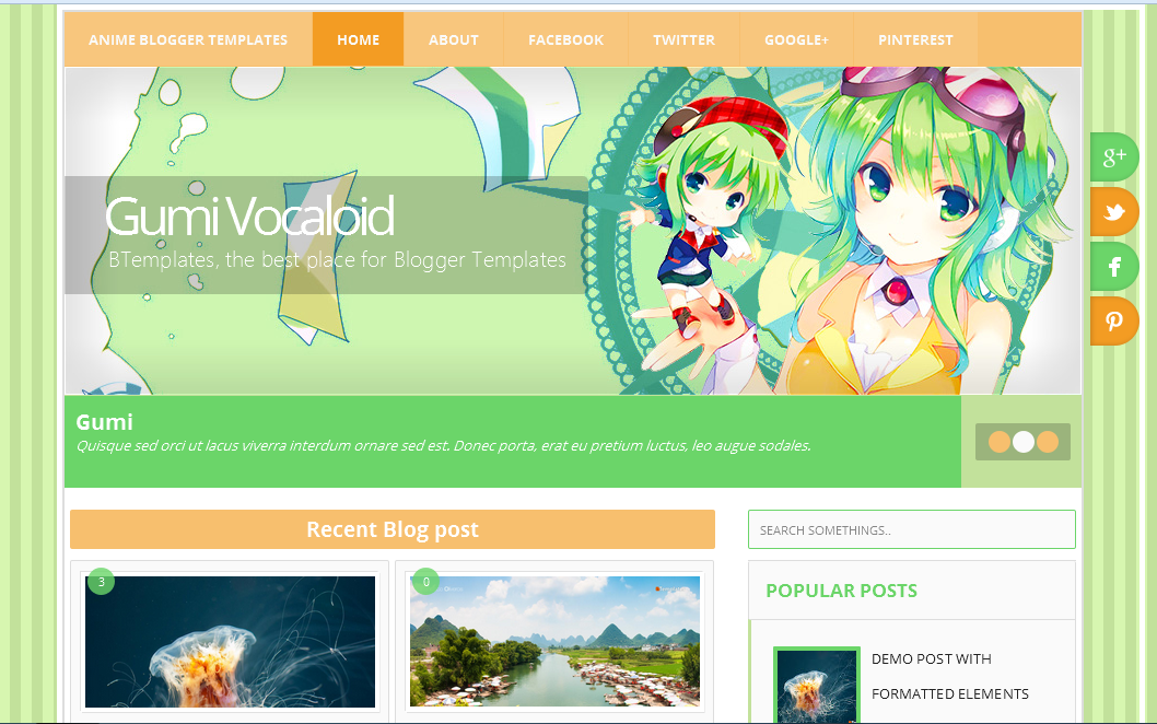 Anime Blogger Templates