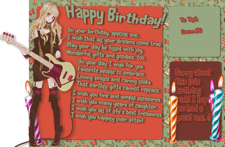 Happy birthday, Toph! Coffie4Hood