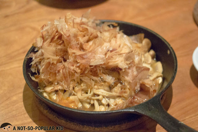 Tokyo Tonteki's Stir-fried Japanese Mushrooms