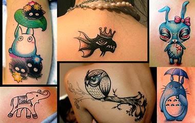 Fotos de tatuagens femininas de bichinhos