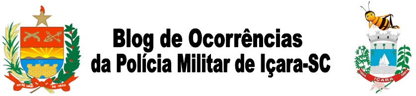 Ocorrências atendidas pela Polícia Militar em Içara-SC