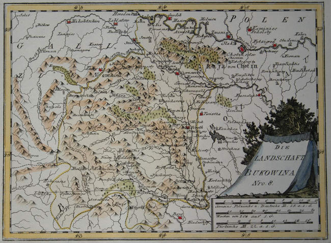 Map Of Bukovina In 1791 By Reilly 008 
