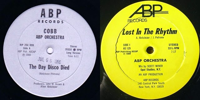 Melodiesmagic: ABP Orchestra - The Day Disco Died / Lost on the rhythm 1980  Maxi Single