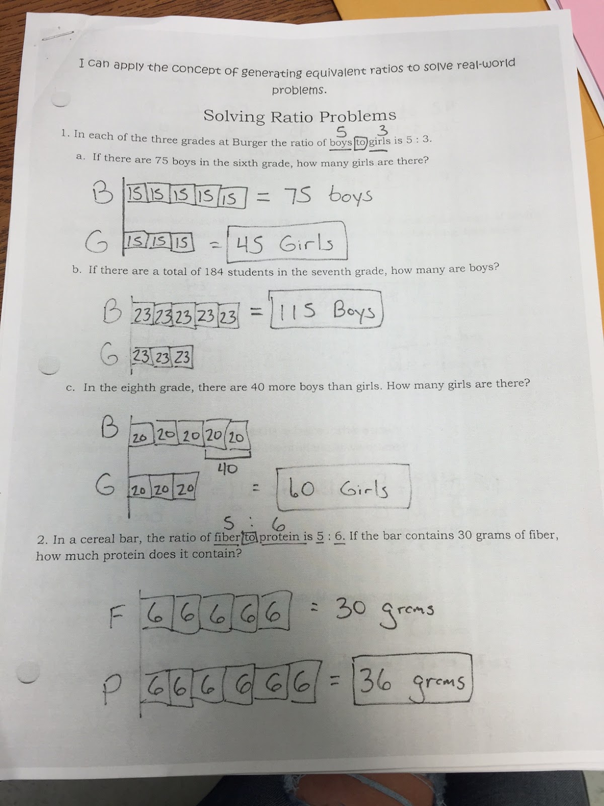 Bar Diagram 6th Grade Math - Aflam-Neeeak