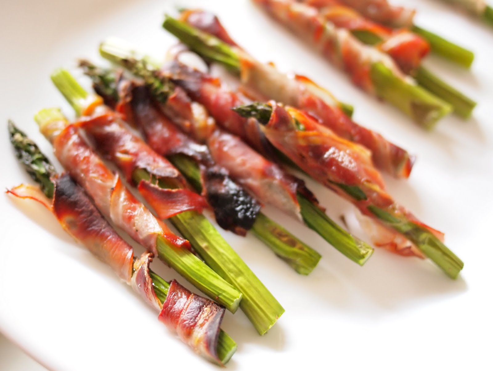 One Wok, One Pot, One Pan Pancetta wrapped Asparagus