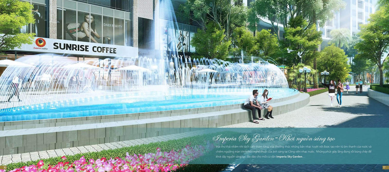 Khuôn viên chính dự án Imperia Sky Garden 423 Minh Khai Khuôn viên chính dự án Imperia Sky Garden 423 Minh Khai