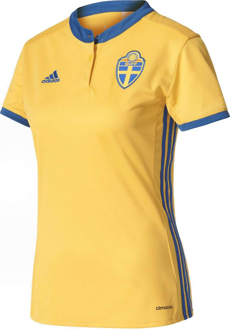 スウェーデン女子代表 EURO2017 ユニフォーム-ホーム