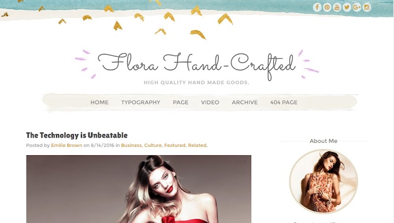 Flora Hand-Crafted v3.0 - Responsive Blogger Template