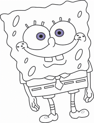 Muitos desenhos de Bob Esponja para colorir, pintar, imprimir! Moldes e riscos de Bob Esponja!