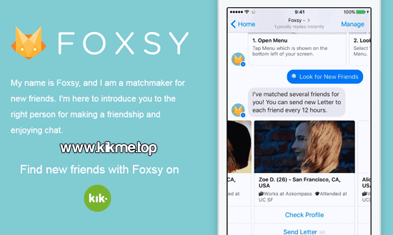 Foxsy for Kik