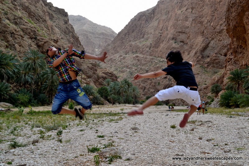 one crazy jump shot in Wadi Shab